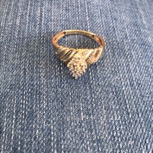 10 karat gold & silver ring